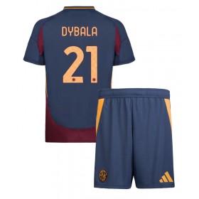 Dětské fotbalový komplet AS Roma Paulo Dybala #21 Tretí košile 2024-25 Krátkým Rukávem